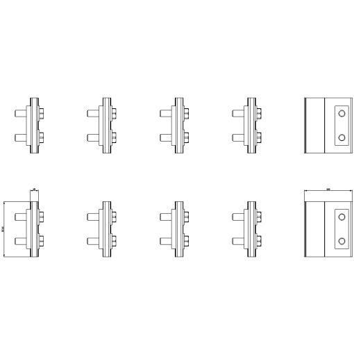 Blades Spare part for cradle guide frame rear walls with with rear vertica