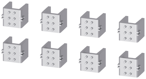 Knifes Spare part for cradle guide frame rear walls with with rear vertica