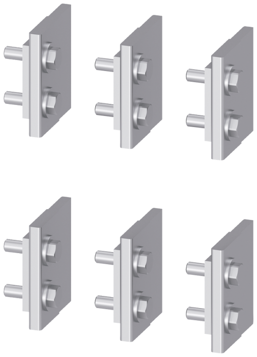 Blades Spare part for cradle guide frame rear walls with with rear horizon