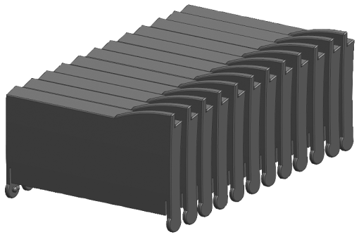 SIMATIC S71200 Front covers SM 70 mm PU 6