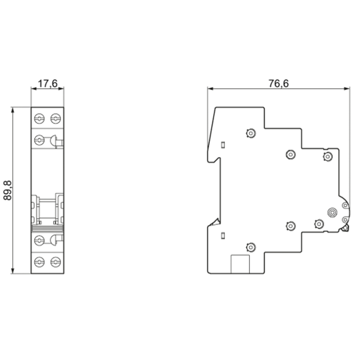 20A 1NO control switch 1 lamp 230V