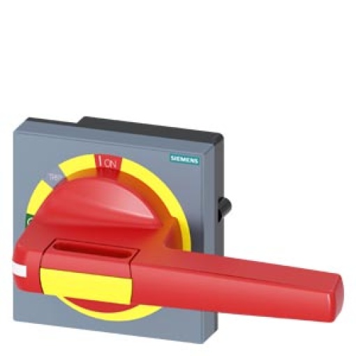 Handle with masking plate EMERGENCY STOP with tolerance compensation, accesso...