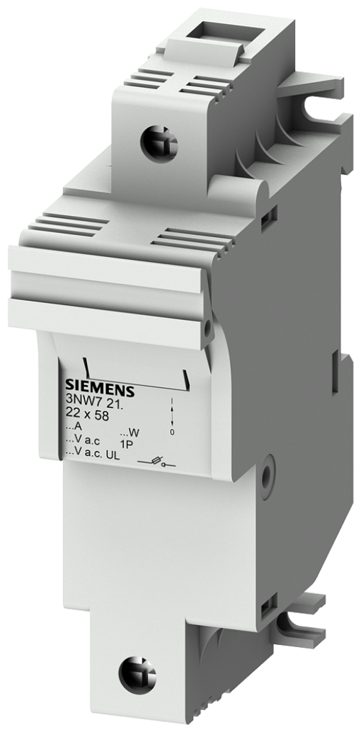 SENTRON, cylindrical fuse holder, 22 x 58 mm, 1-pole, In 100 A, Un AC 690 V