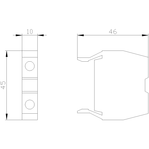 Auxiliary switch block AUX 1NO1NC