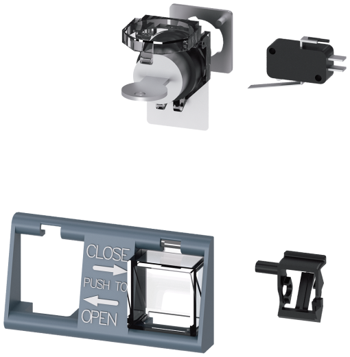 Local electric close key operation with IKON lock