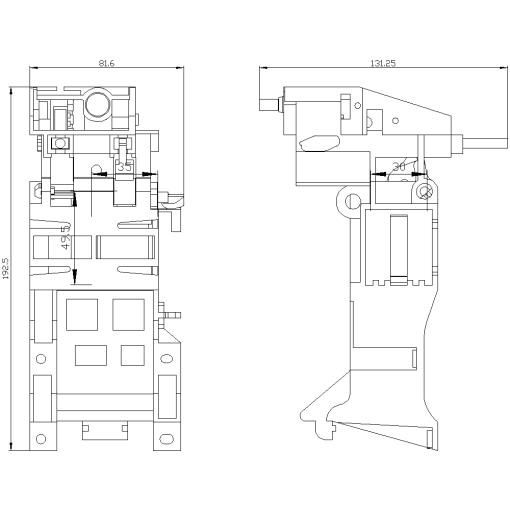 ETU holder with tripping coil F5 and reclosing lockout