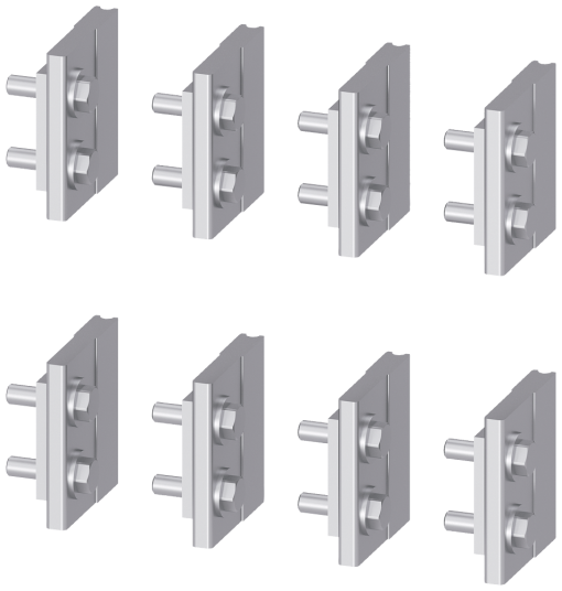 Blades Spare part for cradle guide frame rear walls with with rear vertica...