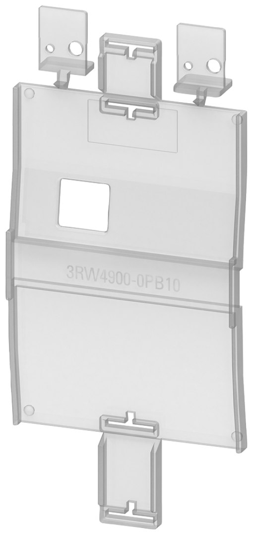 Sealable cover for soft starter 3RW40 S0-S3