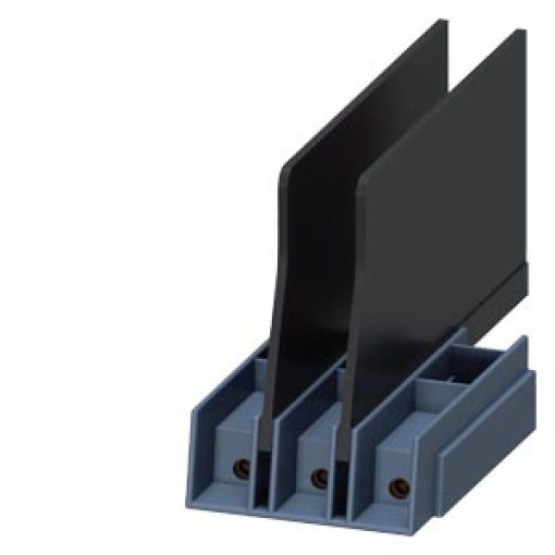 Terminal block with phase barriers for circuit breaker S3
