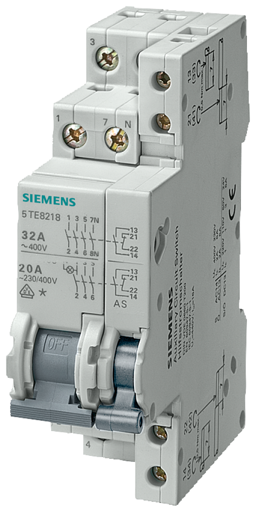 Off switch 20A 3 NON with auxiliary switch 1 NO1 NC