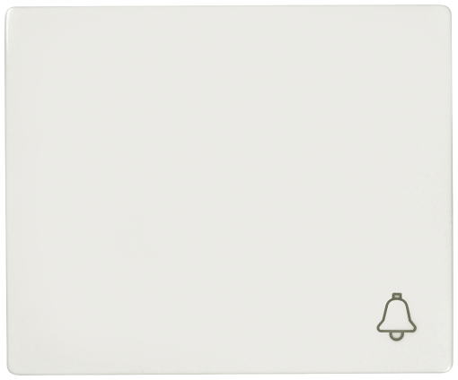 IRIS Rocker switch with symbol bell polar white