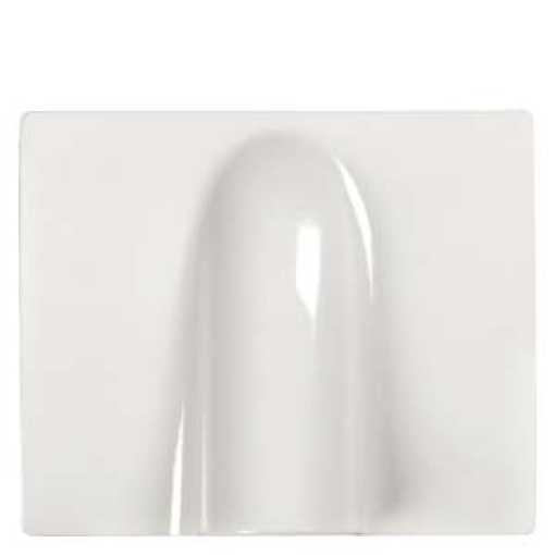 IRIS Cover plate for Pull-button and cable outlet polar white