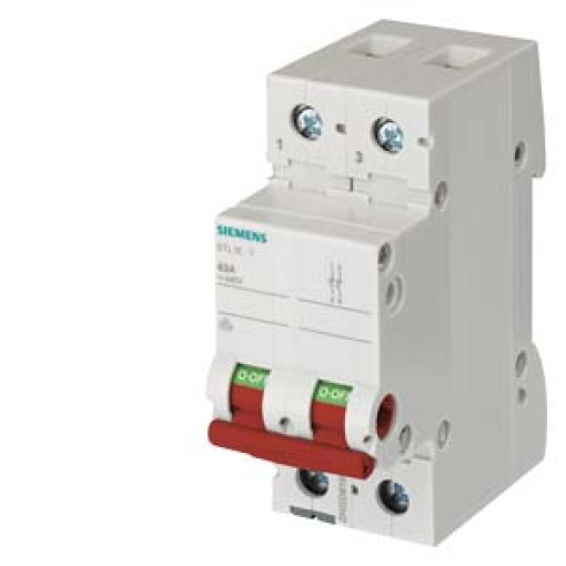 OFF switch 100 A 2-pole, with red handle