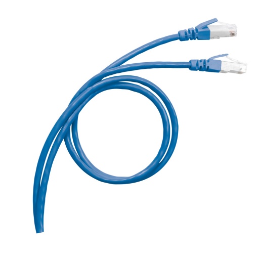 LCS3 - Cordões RJ 45 cat. 6 - SFUTP impedância 100 Ω -PVC - azul - 2m