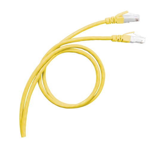 LCS3 - Cordões RJ 45 cat. 6A - SFTP impedância 100 Ω - PVC - amarelo -2m