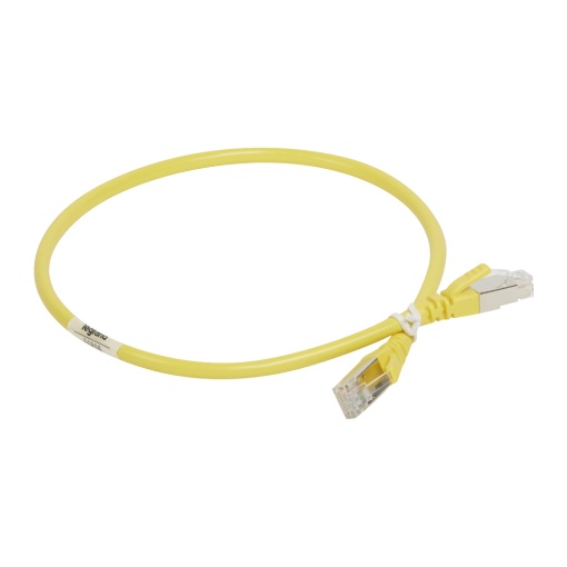 LCS3 - Cordões RJ 45 cat. 6A - SUTP impedância 100 Ω - PVC - amarelo - 0,5m