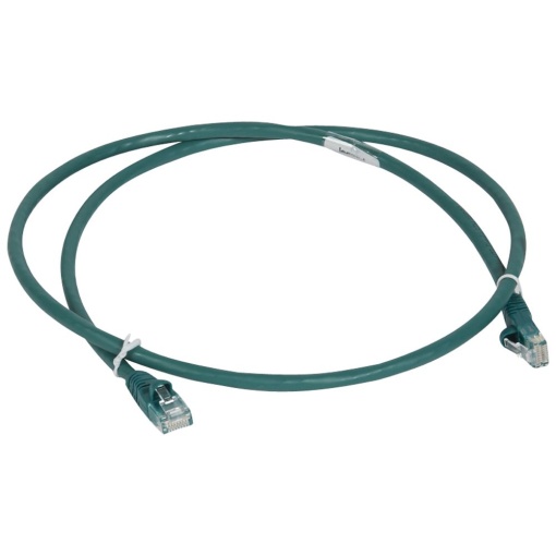 LCS3 - Cordões RJ 45 cat. 6 - UUTP impedância 100 Ω - LSZH - verde - 1m