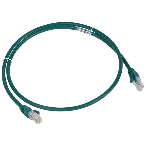 LCS3 - Cordões RJ 45 cat. 6A - UUTP impedância 100 Ω - LSFH - verde - 1m