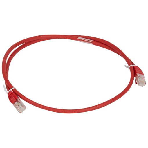 LCS3 - Cordões RJ 45 cat. 6A - UUTP impedância 100 Ω - LSFH - vermelho - 1m