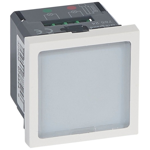 Mosaic - Sinalética luminosa 230V - 2 estados - 2 mód.- 2 LEDs verde  vermelho