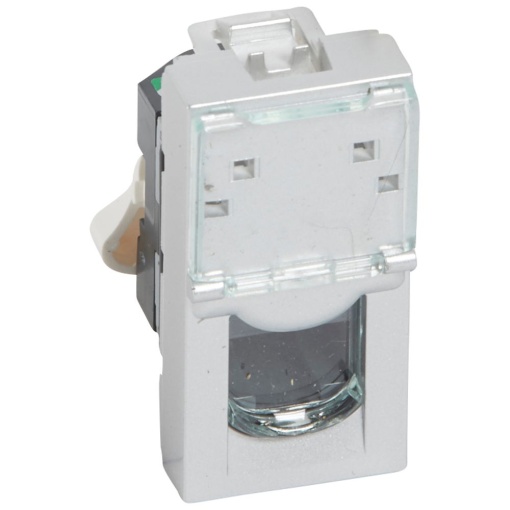 Mosaic - Tomadas RJ 45 cat. 5e - UTP - 1 módulo - Alumínio