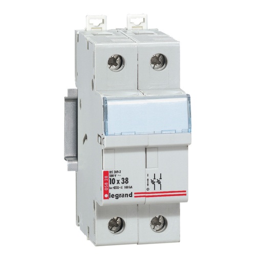 Corta-circuitos seccionadores pfusíveis cilind. ind. 10 x 38 mm - 500 V 2P