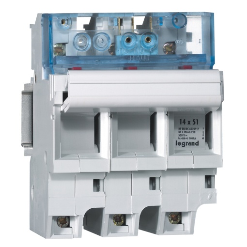 Corta-circuitos sec. SP 51 14x51 - 3P com microrruptor inversor 5A 250 V