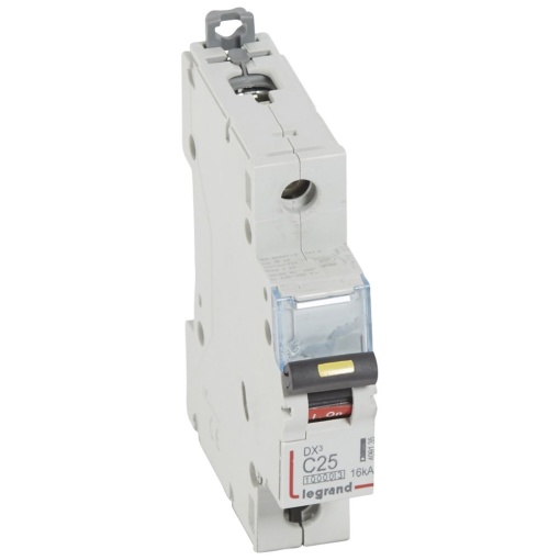 Disjuntores DX3 - 10000A16kA - 1P - 230400 V - 25A - curva C - 1 módulo