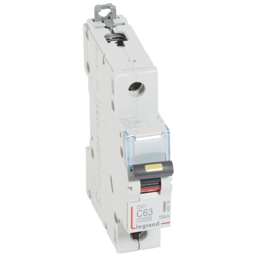 Disjuntores DX3 - 10000A16kA - 1P - 230400 V - 63A - curva C - 1 módulo