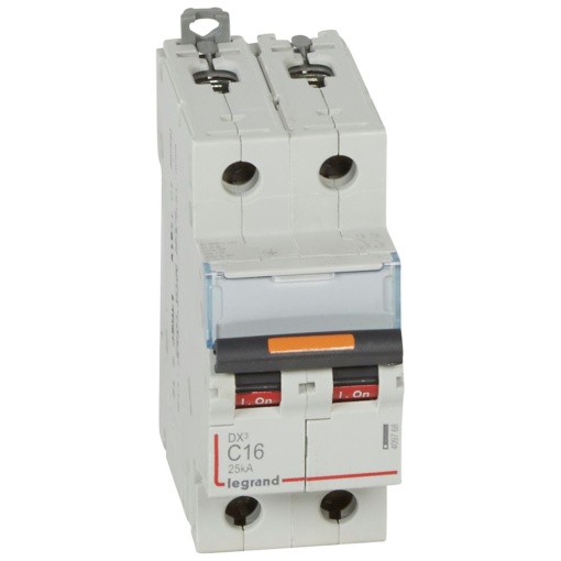 Disjuntores DX3 - 25kA - 2P - 230400 V - 16 A - curva C - 2 módulos