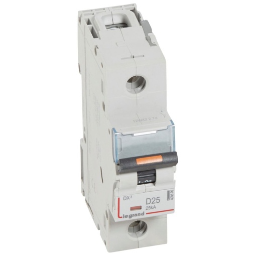 Disjuntores DX3 - 25kA - 1P - 230400 V - 25 A - curva D - 1 módulo
