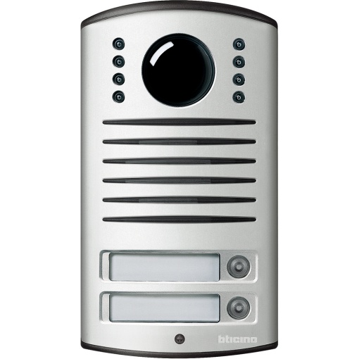 Linha 3000 - Posto externo vídeo cores 2 fios - 2 botões de chamada - Alumínio