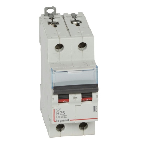 Disjuntor DX³ 6000 - 10 kA - 2P - 230400 V - 25 A - Curva B - 2 mód