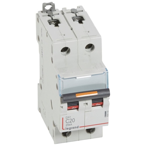 Disjuntores DX3 - 25kA - 2P - 230400 V - 20 A - curva C - 2 módulos