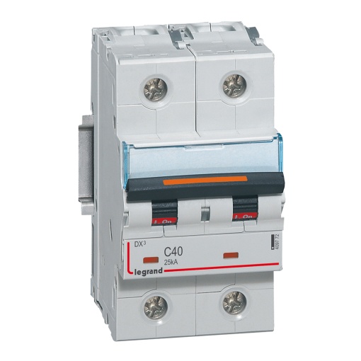 Disjuntores DX3 - 25kA - 2P - 230400 V - 40 A - curva C - 2 módulos