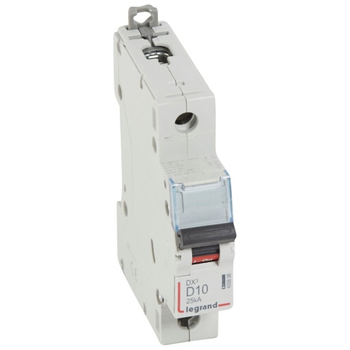 Disjuntores DX3 - 25kA - 1P - 230400 V - 10 A - curva D - 1 módulo