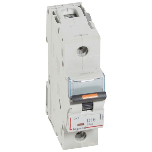 Disjuntores DX3 - 25kA - 1P - 230400 V- 16 A - curva D - 1 módulo