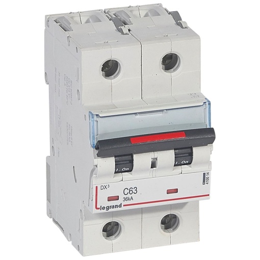 Disjuntores DX3 - 36kA - 2P - 230400 V - 10 A - curva C - 3módulos
