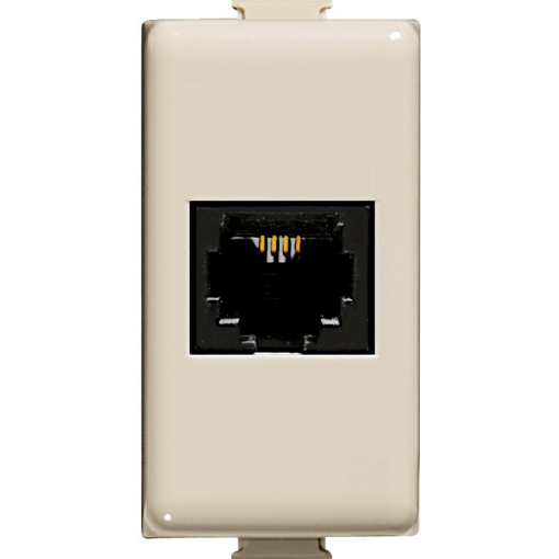 Tomada Mágica RJ45 - Cat.6 - UTP - 1 módulo - Marfim