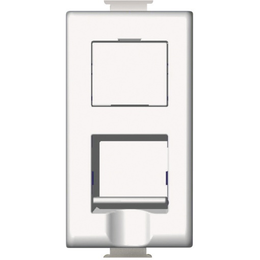 Tomada Mágica RJ45 - Cat.6 - UTP - 1 módulo - Branco