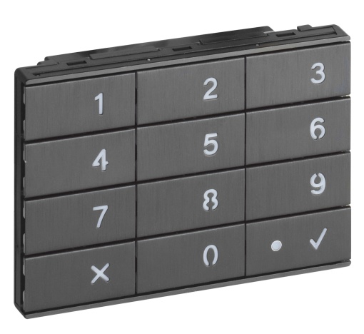 Módulo de teclado adicional - acabamento Níquel