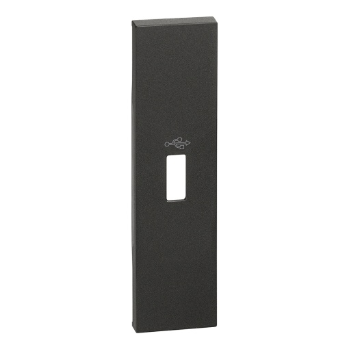 Living Now - Centro para tomada USB pré-conectorizada - 1 módulo - Preto