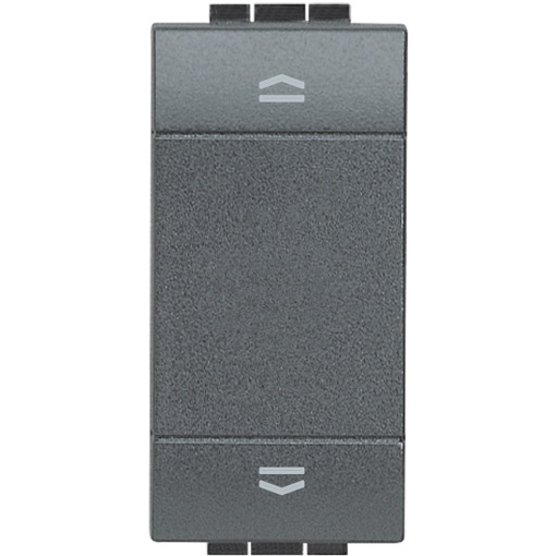 Livinglight - Comutador duplo 1-0-2 para comandar estores - Antracite - 1 mód