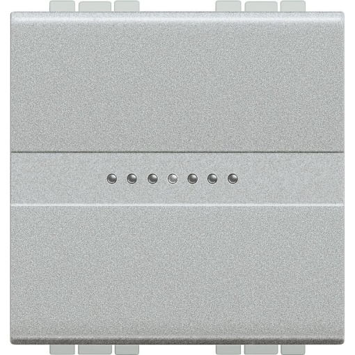 Livinglight - Botão 10 A NA iluminável - Comando axial - Tech, 2 módulos