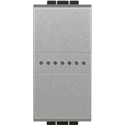 LLwN - Interruptor de iluminação conectado com neutro - Alumínio, 1 módulo