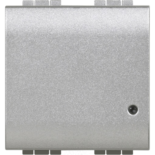 LLwN - Interruptor de iluminação conectado sem neutro - Alumínio, 2 módulos