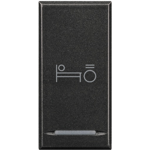 Tecla Axolute MyHOME - símbolo luz cama - 1 módulo - Antracite