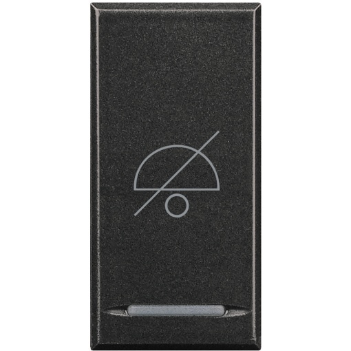 Tecla Axolute Não incomodar - 1 módulo - Antracite