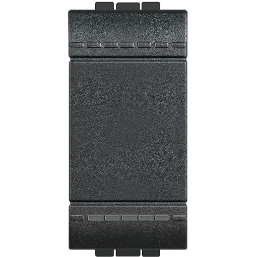 Livinglight - Botão 10 A NA iluminável - Lig. Automáticos - Antracite, 1 mód