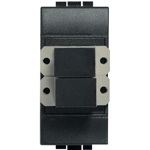 Livinglight - Conector SC para cabo fibra ótica - duplex - 1 módulo - antracite